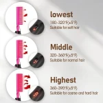 Pink Hot Comb Electric Hot Comb Heating Pressing Hair Straightening Iron for Hair Beard Wigs Wet and Dry Hair Styling Tools 4