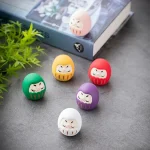 8 styles Japanese Ceramic Daruma Doll Crafts Lucky Charm Fortune Ornament Landscape Home Desk Decor Miniature Gifts Accessories 4
