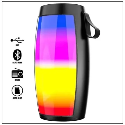 1202 Portable Wireless Bluetooth Speaker - Heavy Bass High Volume Subwoofer for Outdoor & Household Use