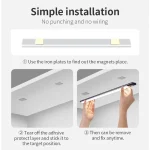 Motion Sensor Light Wireless LED Night Light USB Rechargeable Night Lamp Cabinet Wardrobe Lamp Under Backlight For Kitchen Led 5