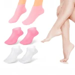 Moisturizing Foot Socks,Silicone Socks for Dry Cracked Feet Women's Foot Socks for Moisturizing,Featuring Massage 3