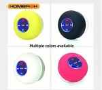 HOMEFISH Portable Waterproof Bluetooth Shower Speaker with RGB Light Suction Cup Wireless Speaker for Bathroom Kitchen Party etc 3