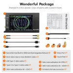 2022 New Updated NanoVNA-H4 4inch Vector Network Analyzer 10k-1.5GHz HF VHF UHF Antenna Analyzer Version 4.3 with SD Card Slot 6