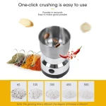 Mini Electric Grinder 300ml Ultrafine Pulverizer for Baby Food Coffee Spice Pepper Grain Mill with 2/4 Blades Household Use 3