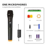 2.4G Wireless Microphone UHF Fixed Frequency 2 Channels Handheld Mic Micphone For Party Karaoke Professional Church Show Meeting 2