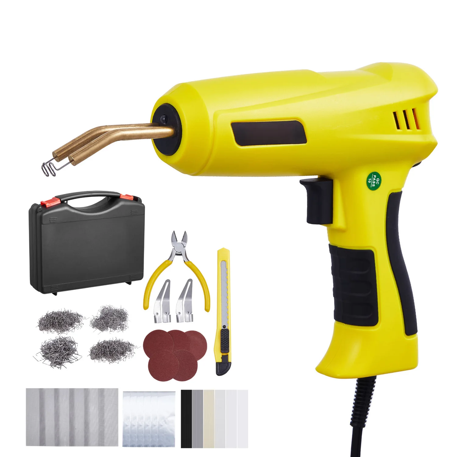 SucceBuy Plastic Welding Kit 220W Plastic Welder Gun w/ 800/1200 PCS Hot Staples Professional Hot Staple Welding Gun for Repair SucceBuy Plastic Welding Kit 220W Plastic Welder Gun w/ 800/1200 PCS Hot Staples Professional Hot Staple Welding Gun for Repair