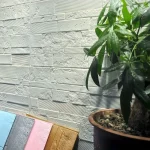 5-15pcs 35cm x 35cm 3D Self-adhesive Solid Color Wall Sticker Waterproof DIY Living room  Background Brick Pattern Home Decor ﻿ 2