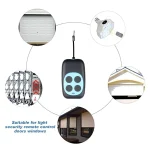 433MHz RF Wireless Remote Control 4 Keys Waterproof Copy Code Duplicator for Garage Door Gate Light Samrt Home Remote Opener 5