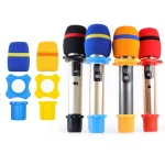 Thicken Microphone Foam Cap KTV Professional Studio Mic Silicone Cover Replacement Sponge WindScreen Protective Shield