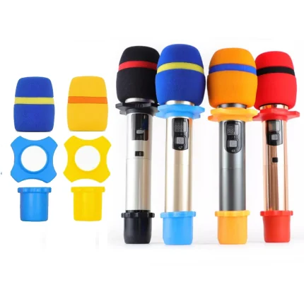 Thicken Microphone Foam Cap KTV Professional Studio Mic Silicone Cover Replacement Sponge WindScreen Protective Shield