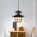Industrial Restaurant Chandelier Retro Nostalgic Creative Bar Aisle Corridor Hanging Lamps Dining Bedroom Pendant Light 4