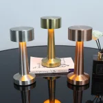 1200mAh Metal Rechargeable Touch Point Lamp Room LED Bedside Decor Table Lamp Restaurant Bar Desktop Mood Lighting Night Lights 3