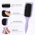 Salon Styling Curly Hair Styling Brush Curl Hair Brush for Combing and Shaping Men's and Women's Curls Reduce Pulling Tools 3