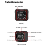 UNIT LM320F Laser Digital Protractor Angle Measure Inclinometer 3 strips Laser Level Box Type-C Charging Angle meter for home 5
