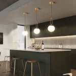 Modern Glass LED Pendant Lights Living Room Bedroom Indoor Lighting Restaurant Bar Home Decor Hanging Lamp Ceiling Chandelier 4