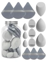 Spring 15 Cans,3 Loose Powder Puffs & 3 Mini Loose Powder Puffs & 3 Mini Makeup Eggs & 3 Mini Air Cushion Puffs, Foundation Mix 5