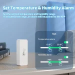 2PACK Tuya WiFi Temperature and Humidity sensor Smart Life APP Remote Control Work with Yandex Alice Alexa 4