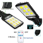 108 LED Solar Lights Outdoor With 3 Mode Waterproof Motion Sensor Security Lighting LED Wall Street Lamp for Garden Patio Path 4