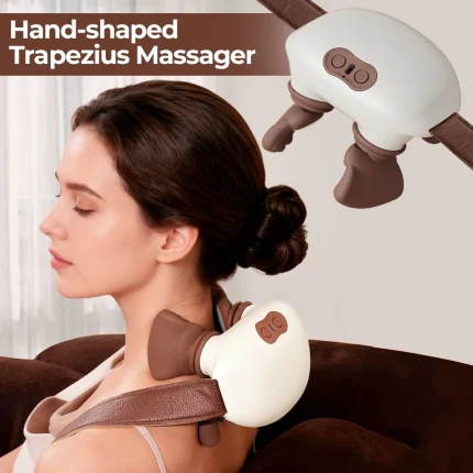 Bionic Pressure Neck Massager Back and Shoulder Massager Electric Kneading Neck Deep Massage Muscle Relax