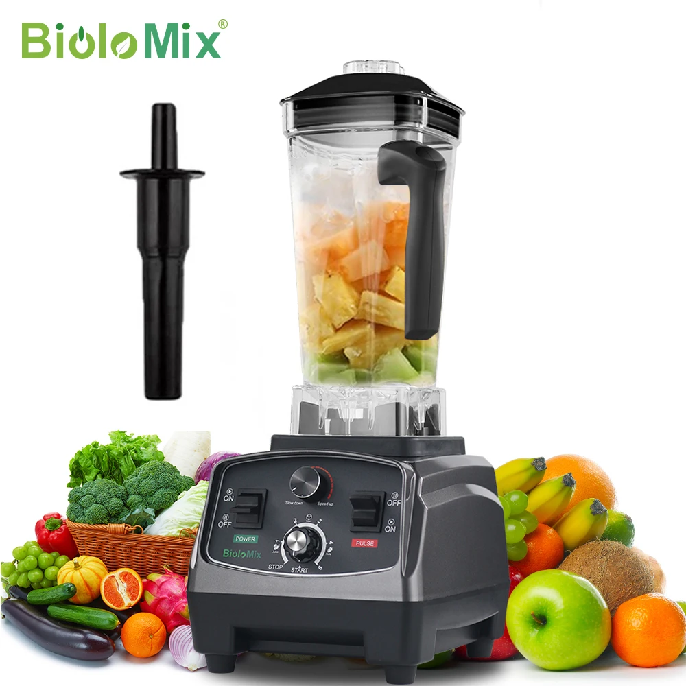 BioloMix 3HP 2200W Heavy Duty Grade Timer Blender Mixer Juicer Fruit Food Processor Ice Smoothies BPA Free 2L Jar BioloMix 3HP 2200W Heavy Duty Grade Timer Blender Mixer Juicer Fruit Food Processor Ice Smoothies BPA Free 2L Jar