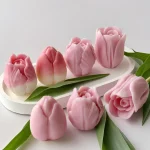 DIY Flowers Tulip Silicone Mold Handmade Scented Candle Plaster Resin Molds Homemade Cookies Chocolate Candy Baking Tool 4