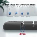 Ugreen Cable Organizer Silicone USB Cable Winder Flexible Cable Management Clips For Mouse Headphone Earphone Cable Holder 3