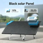 Rvpozwer 12.8V 200W Monocrystalline Solar Panel 18BB N-Type Module Off Grid PV Power Cells Waterproof  For Roof Home Off Grid 2