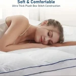 HGETVE Extra Thick Mattress covers  Topper 1000Gsm Cooling Noiseless Breathable Fitted 8-21 Deep Pocket Machine Washable 6