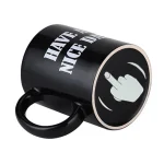 Ceramic Coffee Mug with Vertical Middle Finger Creative Relaxed Friendly Hand Milk Tea Cup New Style Office Mug Drinkware Gift 5