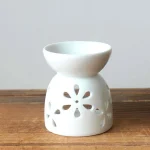 Ceramic Crafts Aroma Burner Handmade Hollow Flower Pattern Essential Oil Burner Candle Lamp Many Style HomeOffice Crafts Decor 5