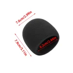 Microphone Sponge Foam Cover,Foam Microphone Windscreen for Blue Yeti Condenser Microphone Cover Pop Filter Mic Cover Windshield 6