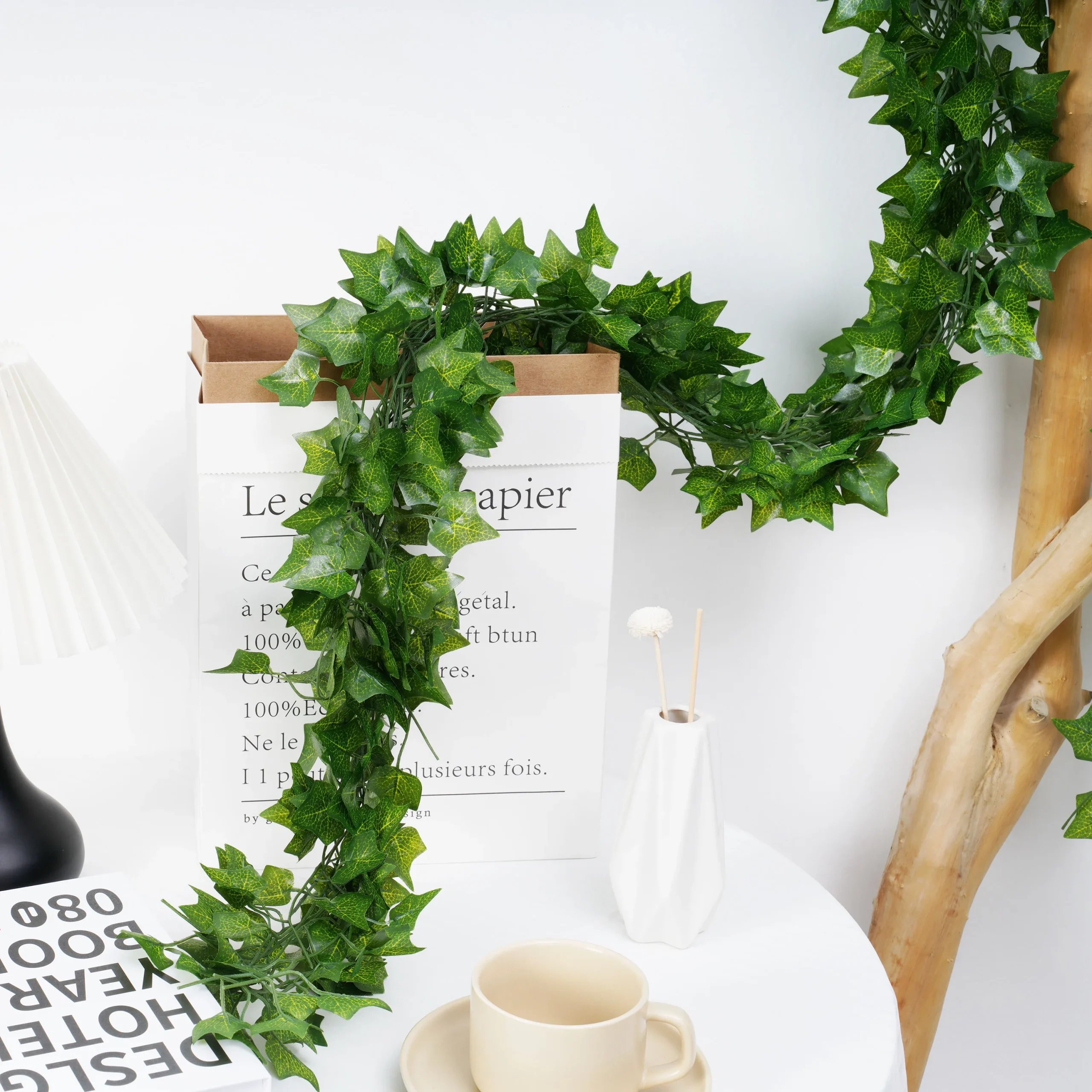 2.1M Green Ivy Leaf Hanging Vine Artificial Garland Silk Wall Plant Home Garden Decoration Wedding Party DIY Fake Wreath Leaves 2.1M Green Ivy Leaf Hanging Vine Artificial Garland Silk Wall Plant Home Garden Decoration Wedding Party DIY Fake Wreath Leaves