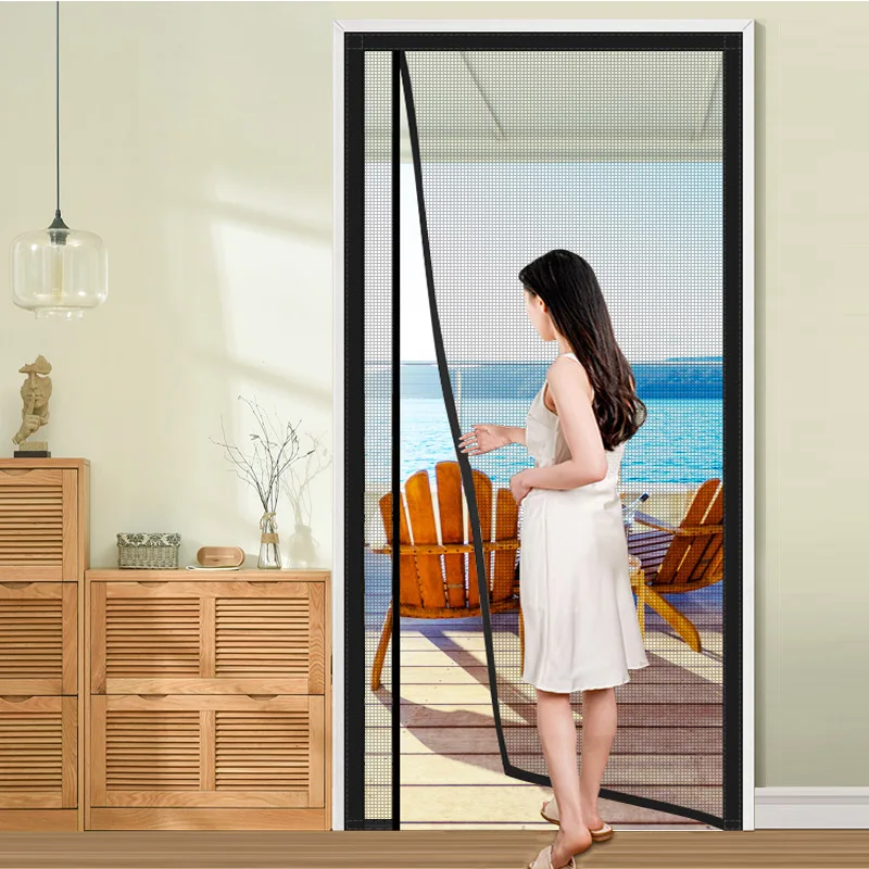 DTGJ Magnetic Door Screen,Black Side Door Magnetic Mosquito Net,Insect Proof Flight,Summer and Kitchen Indoor Invisible Net DTGJ Magnetic Door Screen,Black Side Door Magnetic Mosquito Net,Insect Proof Flight,Summer and Kitchen Indoor Invisible Net