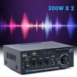 NEOHIPO AK45 2.0 Channel Amplifier 40Wx2 Stereo Audio Power Amp with Bluetooth 5.0, USB/SD Playback, Bass Treble Control for Hom 3