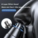 Black Electric Nose Hair Trimmer Ear and Nose Hair Trimmer Professional Painless Nose Hair Trimmer For MenAnd Women 4
