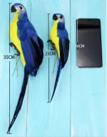 25/35cm Creative Handmade Simulation Parrot Animal Bird Garden Props Decoration Miniature Feather Lawn Doll Ornaments 6