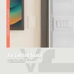 MOES Tuya ZigBee Smart Light Switch US Push Button Wall Switch Work With Alexa Google Home Neutral Wire/No Neutral Wire Required 4