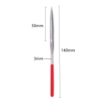 10Pcs Diamond Needle File Set 3x140mm Mini Needle File Kit For Stone Glass Metal Carving Craft Hand Tools Needle File Set 6