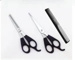 3pcs 7-inch Scissors Sets-Suitable for Thinning and Styling Hair-for Men and Women for Finishing, Point Cuts, and Flat Cuts 2
