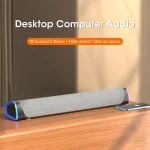 4D Computer Speaker Bar Stereo Sound Subwoofer Bluetooth Speaker For Macbook Laptop Notebook PC Music Player Wired Loudspeaker 2