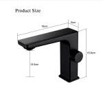 Digital Display Bathroom Basin Faucet Intelligent LED Brass Deck Mounted Washbasin Crane Hot Cold Water Mixer Sink Vanity Tap 4