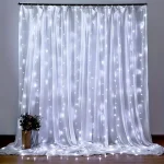 USB Christmas LED curtain lights, indoor fairy curtain lights, suitable for bedroom, background windows, holiday lighting 2