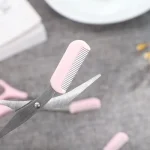 Stainless Steel Eyebrow Trimming Scissors With Comb, Safe Eyebrow Trimming Makeup Tool, Precise Creation Of Perfect Eyebrow Shap 3