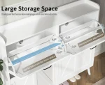 Shoe Cabinet Storage for Entryway, Hidden Slim Shoe Organizer, Shoe Cabinet with 4 Flip Drawers, Narrow Shoe, Customized 4