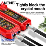 ANENG Network Cable Tracker M469A Networking Analyzer RJ45 RJ11 Telephone Line Network Wire Detector Tracker Measure Cables Tool 2