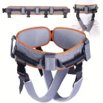 Elderly Step Patient Transfer Lift Belt with 7 Handed Transfer Strap Waist-Moving Mobility Aid Walking Standing Assist Aid