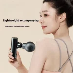 2026 New Mini Massage Gun USB Portable Muscle Relaxation Vibrating Fitness Equipment for Neck Back Shoulder Pain Relief 2