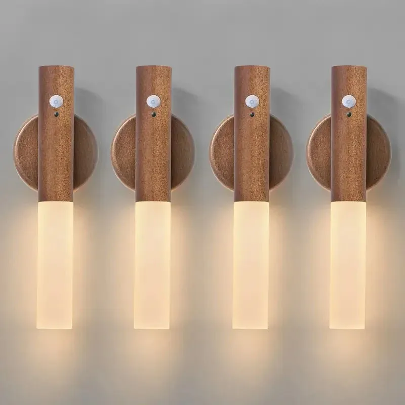 Smart Motion Sensor Night Light LED Rechargeable Magnetic Wall Lamp Portable for Hallway Bedroom Stairs Bathroom Cabinets Decor Smart Motion Sensor Night Light LED Rechargeable Magnetic Wall Lamp Portable for Hallway Bedroom Stairs Bathroom Cabinets Decor