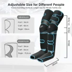 Foot air pressure leg massager promotes blood circulation, body massager, muscle relaxation, lymphatic drainage device 360° 4