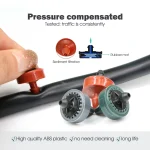 20-200PCS 2L 4L 8L Pressure Automatic Compensating Dripper Steady Flow Garden Emitter Durable Irrigation Water Regulator Dripper 4